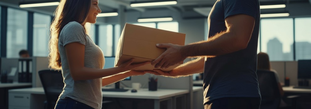 Versand in die Schweiz mit GLS - Paketübergabe